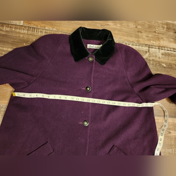Alfred Dunner purple wool trench coat Size 18 - Picture 6 of 12